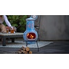 Chimenea Colima Kleihaard Blauw/Rood H68 x D31 Cm