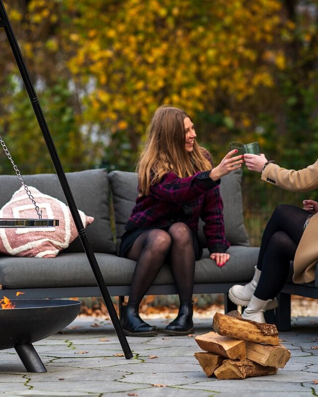 Redfire Barbecue-driepoot Zwart/Zilver H168 x B115 Cm