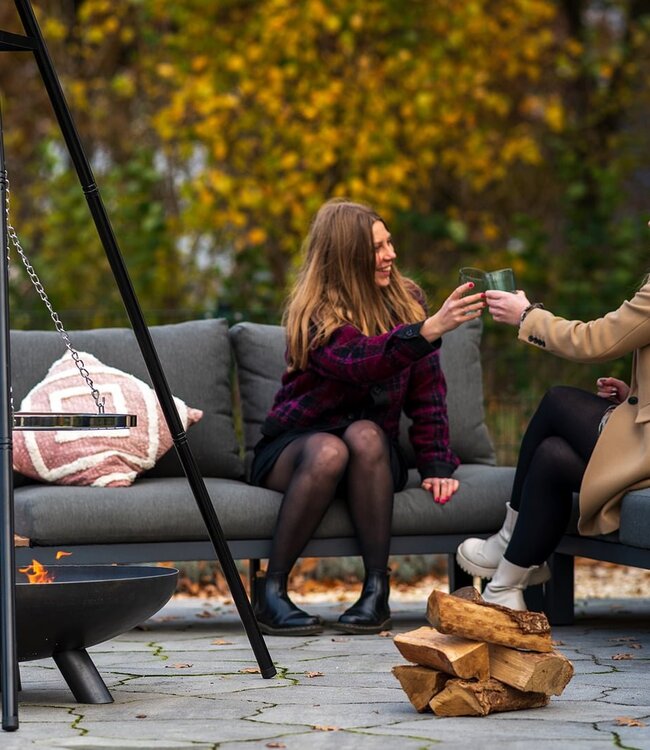 Redfire Barbecue-driepoot Zwart/Zilver H168 x B115 Cm