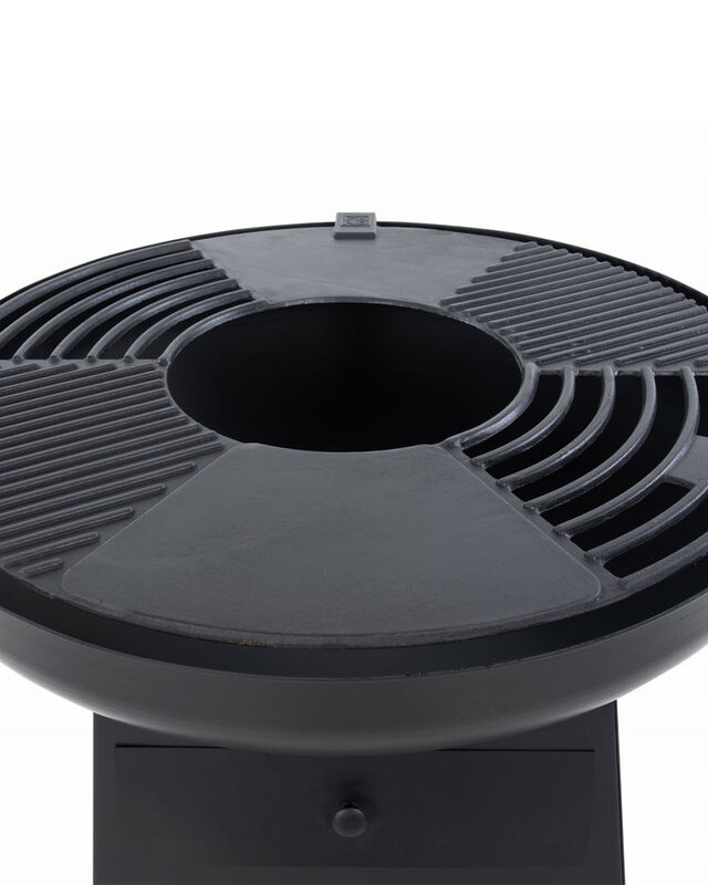 Redfire Havana Barbecue Plancha Grill Zwart GH92 x D82 Cm