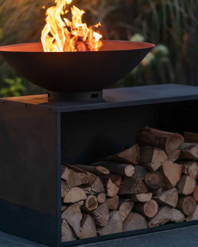 Redfire ONYX BBQ-Tafel 80 cm Zwart 125 x 80 x 95 cm