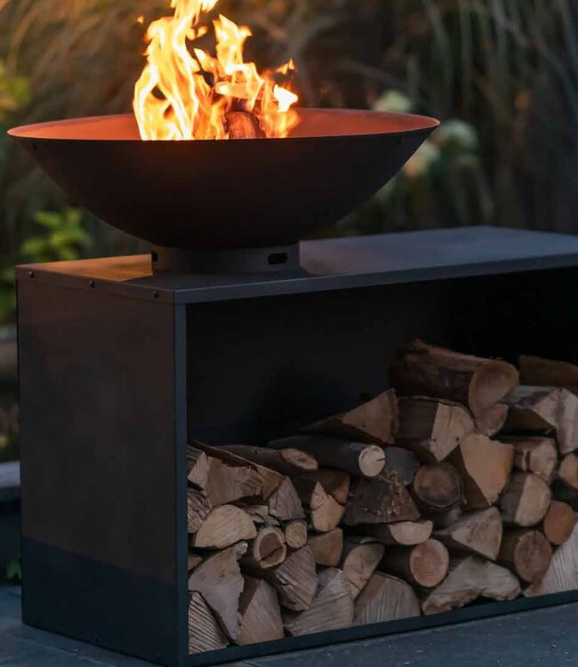 Redfire ONYX BBQ-Tafel 80 cm Zwart 125 x 80 x 95 cm