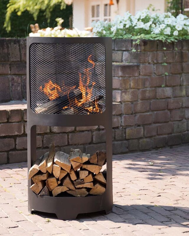 Redfire Buffalo Vuurkorf Zwart H90 x D44 Cm