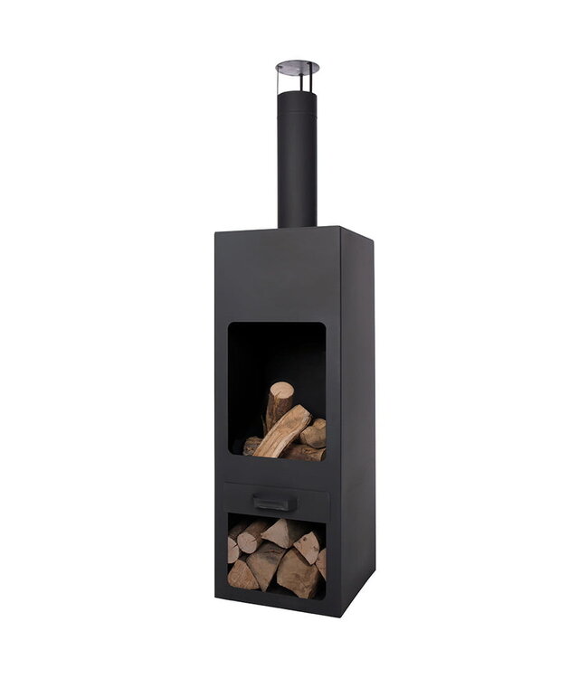 Redfire Jersey Vuurhaard XXL Zwart H186 x B45 Cm