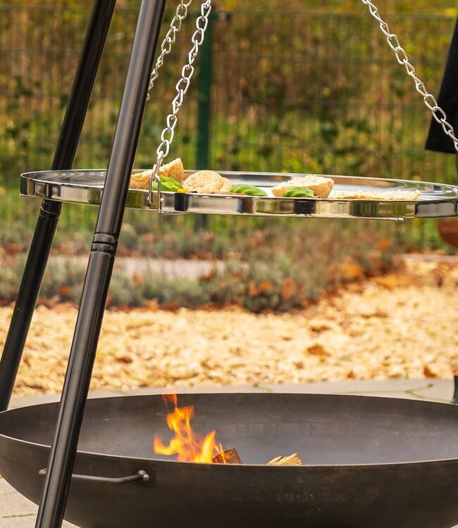 Redfire Barbecue-driepoot Zwart/Zilver H168 x B115 Cm