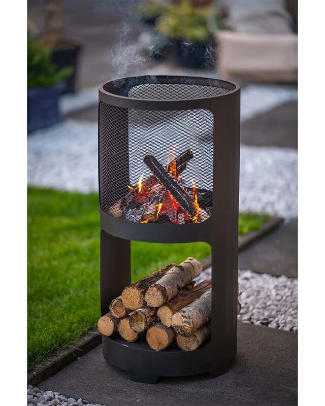 Redfire Buffalo Vuurkorf Zwart H90 x D44 Cm