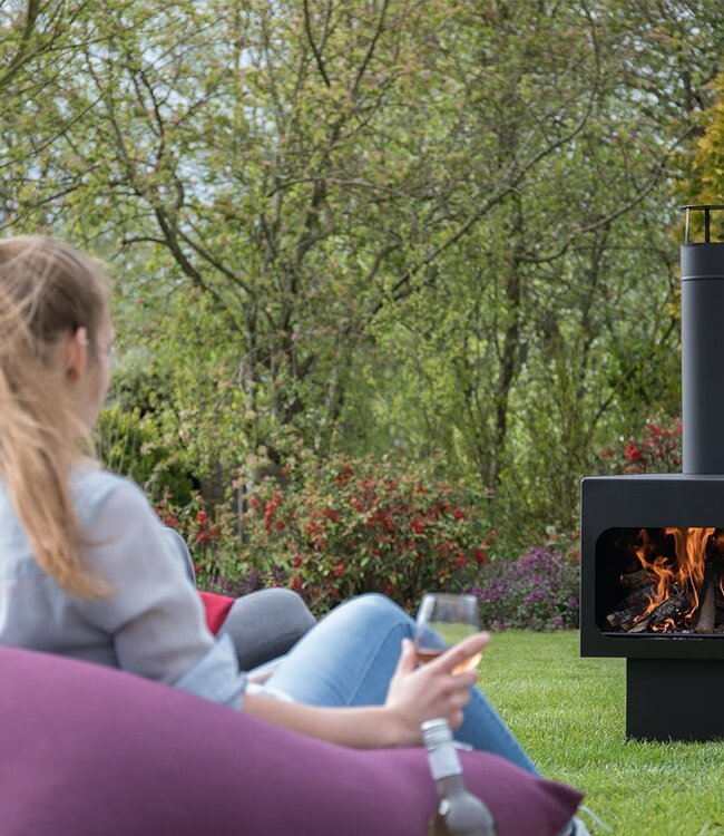 Redfire Jersey Vuurhaard XL Zwart H118 x B56 Cm