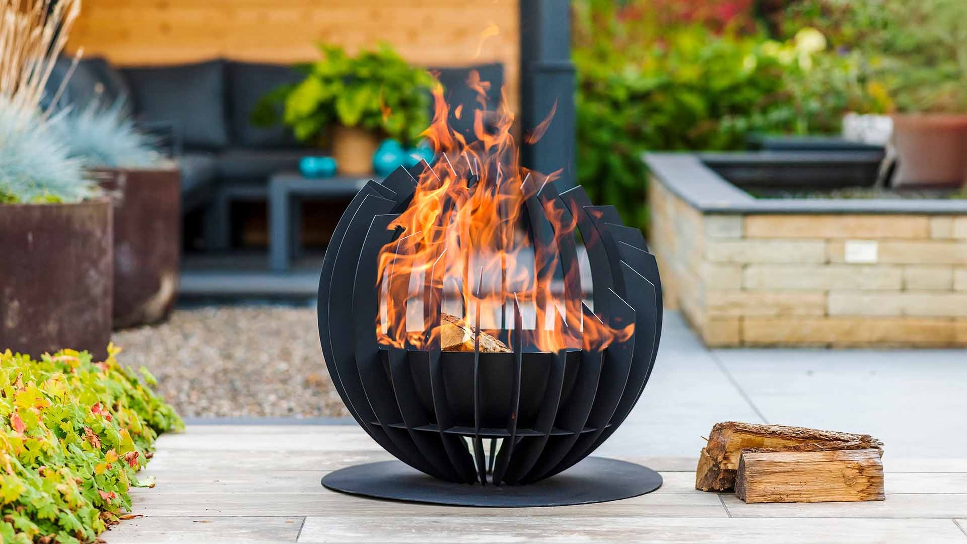 Redfire Barkley Vuurkorf Zwart Diameter 55 Cm