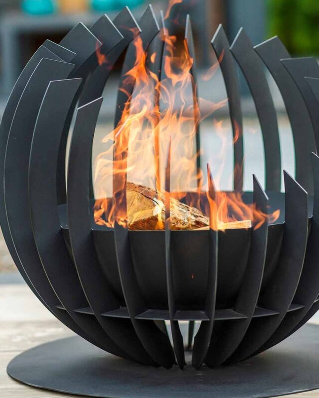 Redfire Barkley Vuurkorf Zwart Diameter 55 Cm