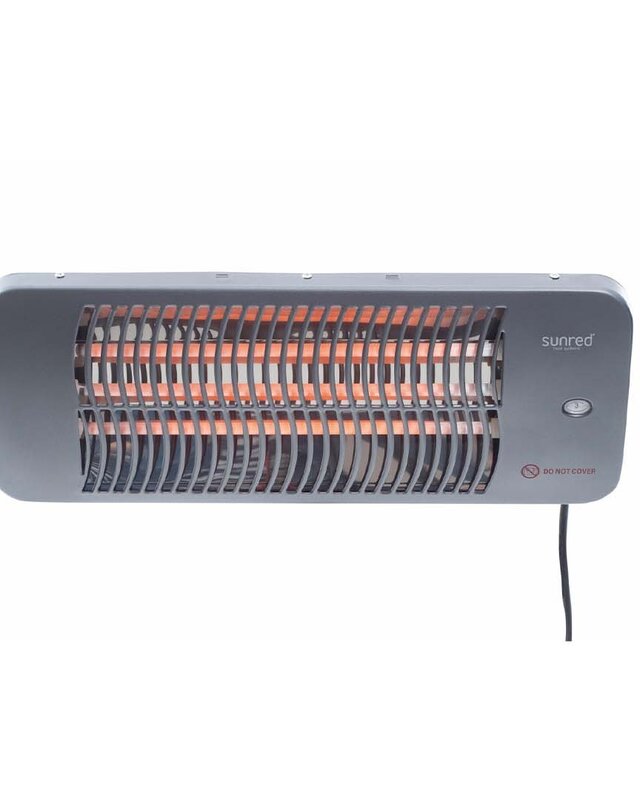 SUNRED Lugo Quartz wandmodel grijs 2000 W