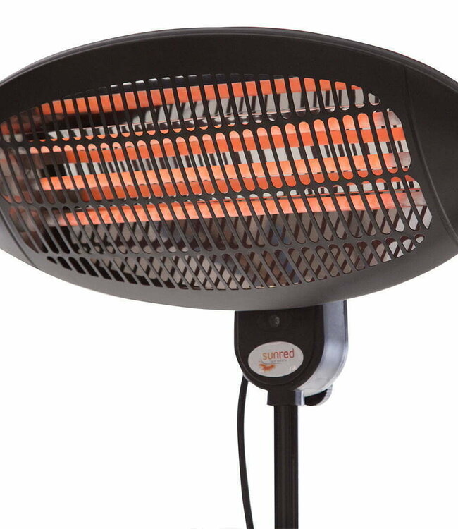 SUNRED Elektra Quartz staand zwart 2000 watt