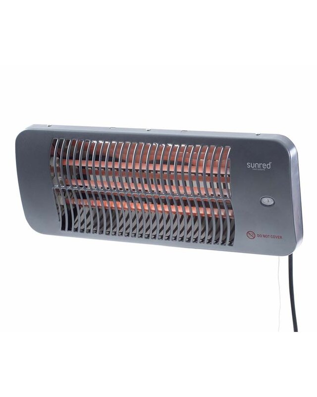 SUNRED Lugo Quartz wandmodel grijs 2000 W
