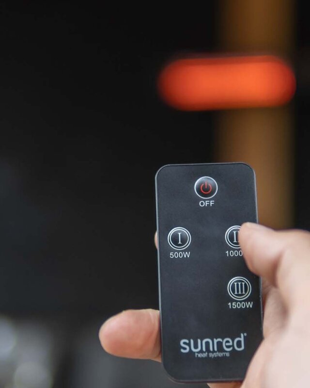 SUNRED Fortuna Ultra Wandmodel Zwart 1500 Watt