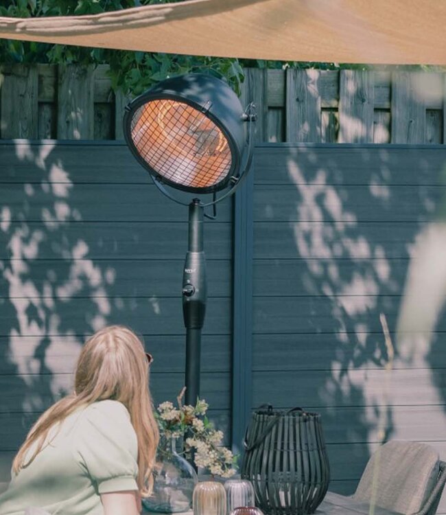 SUNRED Indus Bright staand | Zwart | 45,5 x 45,5 x 210 cm