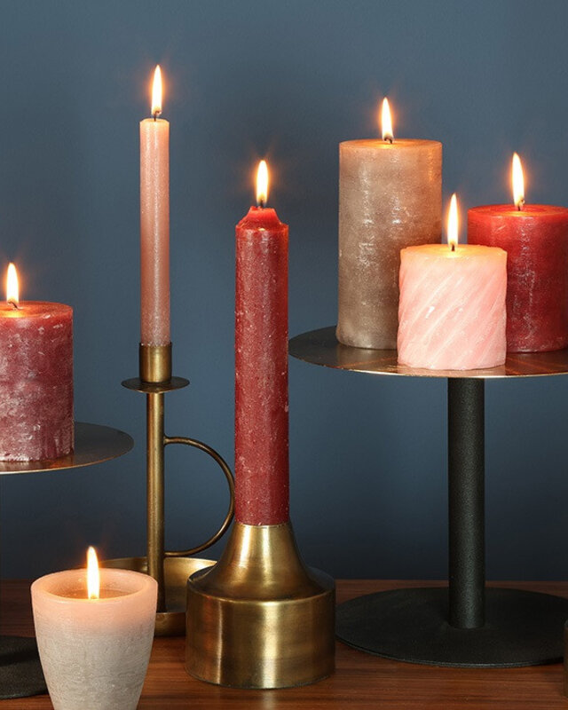 Countryfield Kaars Effen Tonnie | Beige | H9,5 x D7 cm