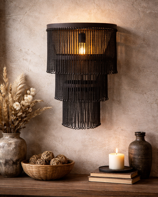 Rene Houtman Wandlamp Mila | Zwart | IJzer | 2 Maten