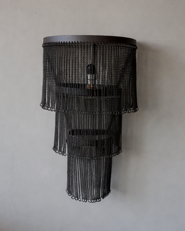 Rene Houtman Wandlamp Mila | Zwart | IJzer | 2 Maten