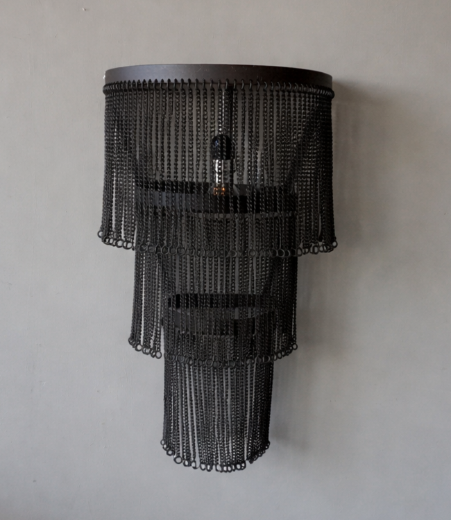 Rene Houtman Wandlamp Mila | Zwart | IJzer | 2 Maten