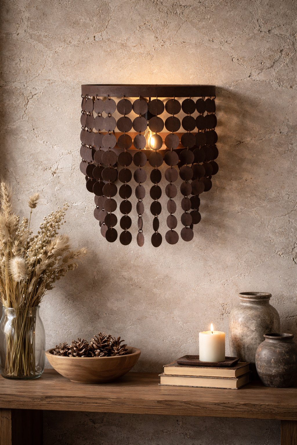 Rene Houtman Wandlamp Shirley | Roest | IJzer | 2 Varianten