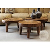 Salontafels Kos Suar Rond Hout - 3 Maten (S, M, L)