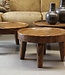 Be-Uniq Salontafels Kos Suar Rond Hout - 3 Maten (S, M, L)
