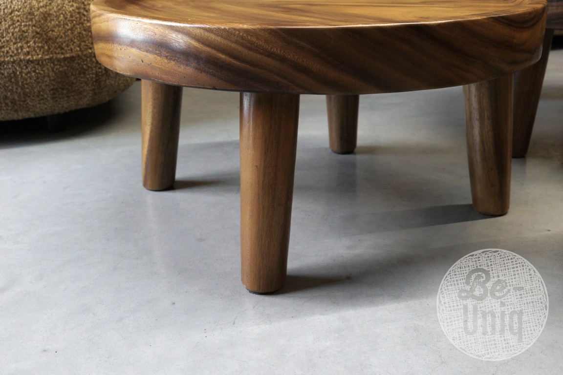 Be-Uniq Salontafels Kos Suar Rond Hout - 3 Maten (S, M, L)