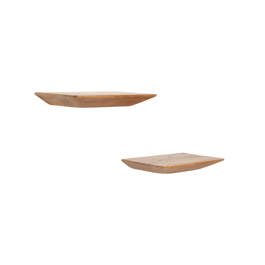 Raw Materials Amsterdam Wandplank Craftsman | Teakhout | Set Van 2 | 25 cm