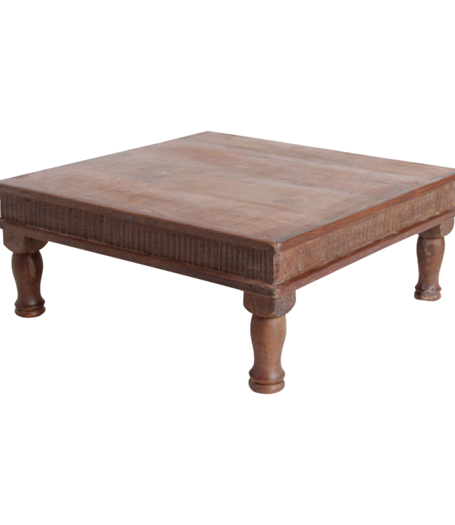 Raw Materials Amsterdam Factory Bajot bijzettafeltje - FSC-gerecycled hout - 46x46x18 cm