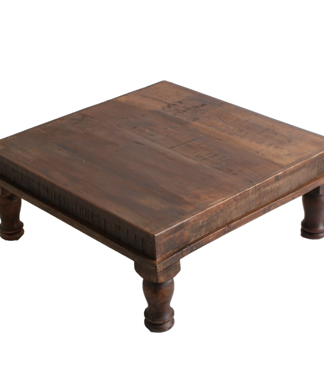 Raw Materials Amsterdam Factory Bajot bijzettafeltje - FSC-gerecycled hout - 46x46x18 cm