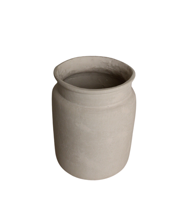 Raw Materials Amsterdam Decoratieve Vaas Mandore L | Krijt | 37,5x37,5x35 cm