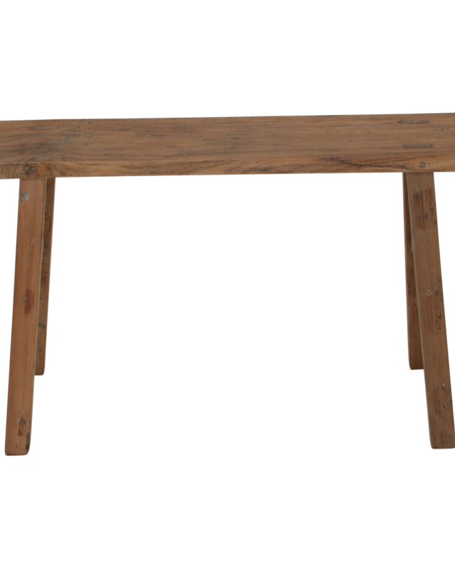 Raw Materials Amsterdam Java carpenter bijzettafel/bankje - Gerecycled hout - 80x17x50 cm