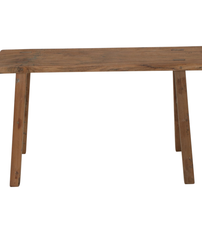 Raw Materials Amsterdam Java carpenter bijzettafel/bankje - Gerecycled hout - 80x17x50 cm