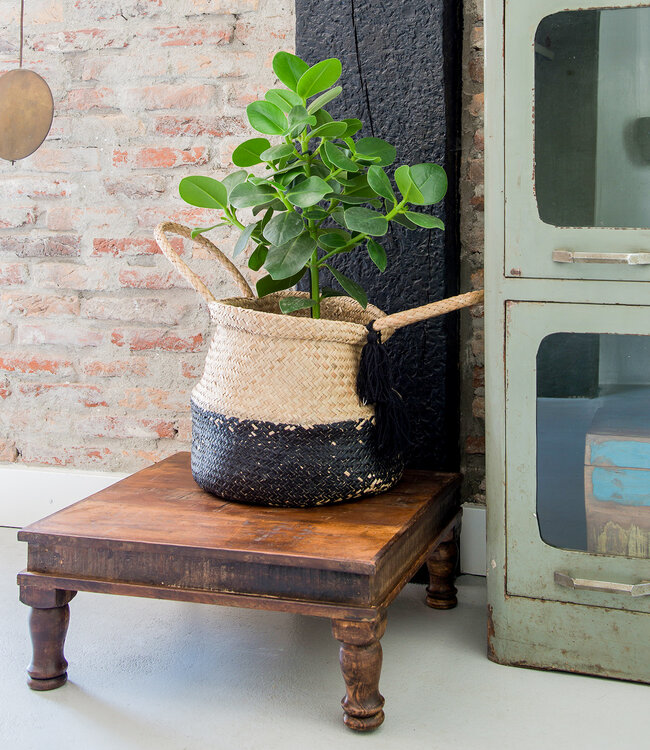 Raw Materials Amsterdam Factory Bajot bijzettafeltje - FSC-gerecycled hout - 46x46x18 cm