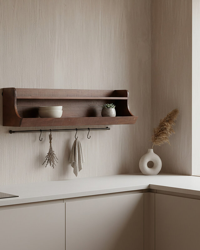 Raw Materials Amsterdam Factory Opbergwandplank | Hout | 80 cm