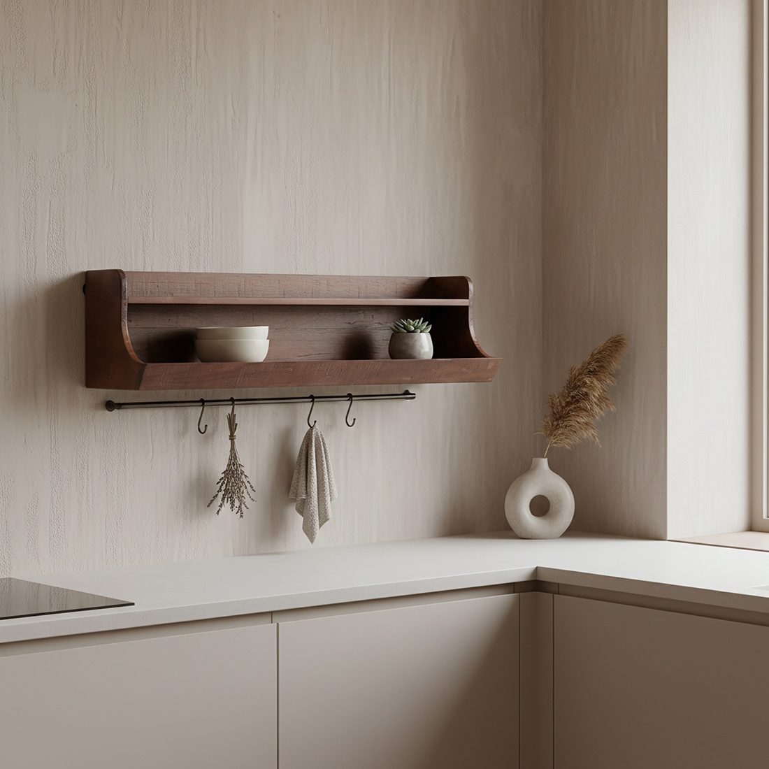 Raw Materials Amsterdam Factory Opbergwandplank | Hout | 80 cm