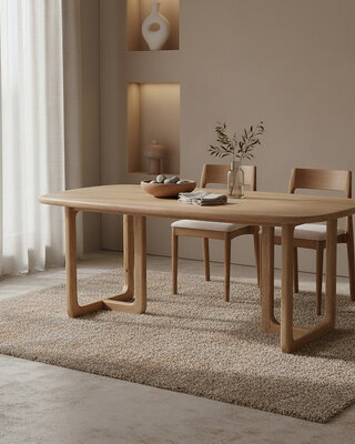 Raw Materials Amsterdam Invierno teakhouten eettafel - 200 cm