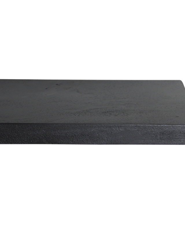 Raw Materials Amsterdam Zwevende Wandplank | Zwart | Hout | 80x18x3,8 cm