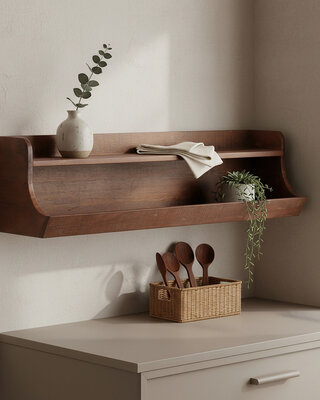 Raw Materials Amsterdam Factory Opbergwandplank | Hout | 80 cm