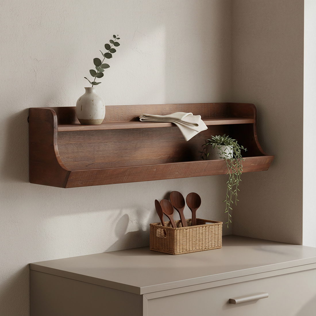 Raw Materials Amsterdam Factory Opbergwandplank | Hout | 80 cm