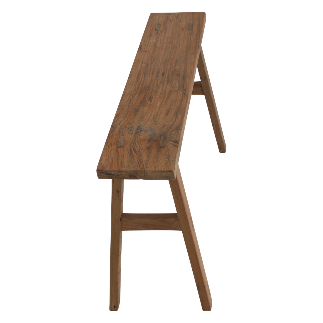 Raw Materials Amsterdam Java carpenter bijzettafel/bankje - Gerecycled hout - 80x17x50 cm