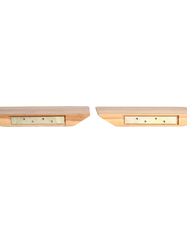 Raw Materials Amsterdam Wandplank Craftsman | Teakhout | Set Van 2 | 25 cm