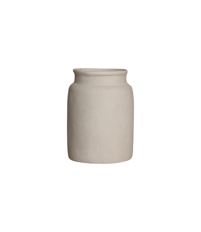 Raw Materials Amsterdam Decoratieve Vaas Mandore M | Krijt | 22x22x31 cm