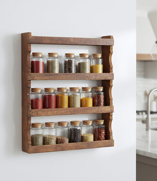 Raw Materials Amsterdam Factory Kruidenrek | Hout | 48,5x10x58 cm