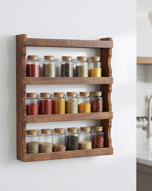 Raw Materials Amsterdam Factory Kruidenrek | Hout | 48,5x10x58 cm