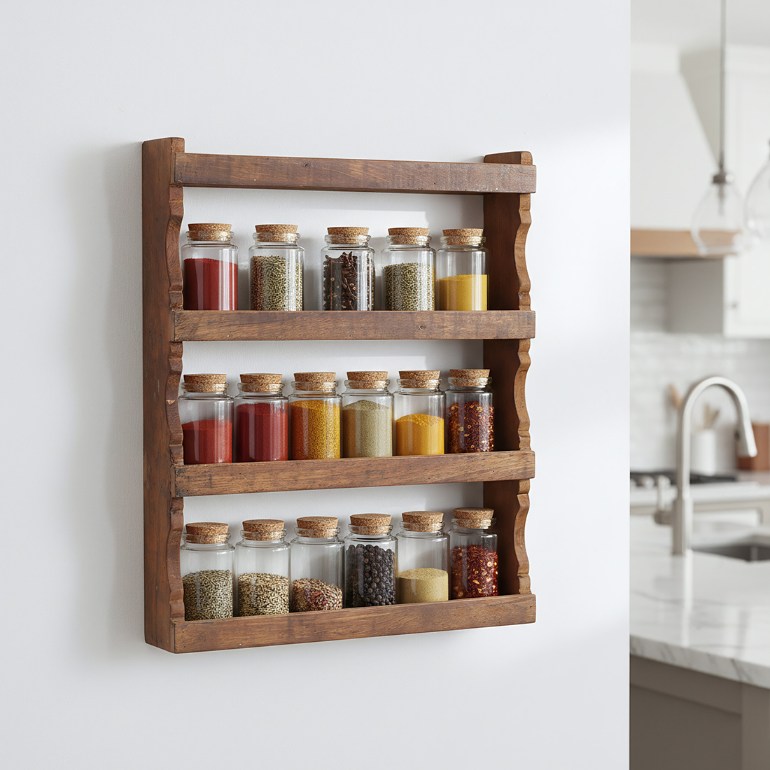 Raw Materials Amsterdam Factory Kruidenrek | Hout | 48,5x10x58 cm