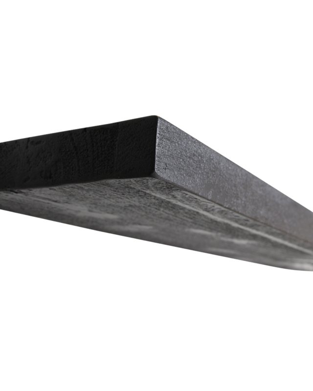 Raw Materials Amsterdam Zwevende Wandplank | Zwart | Hout | 80x18x3,8 cm