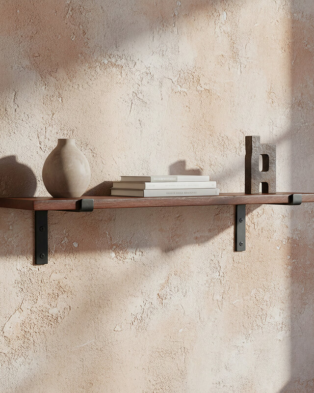 Raw Materials Amsterdam Factory Wandplank | Bruin | Hout | 80 cm