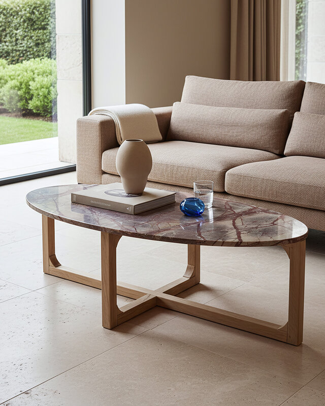 Raw Materials Amsterdam Marmeren Salontafel Bizar | 120 x 60 x 38 cm