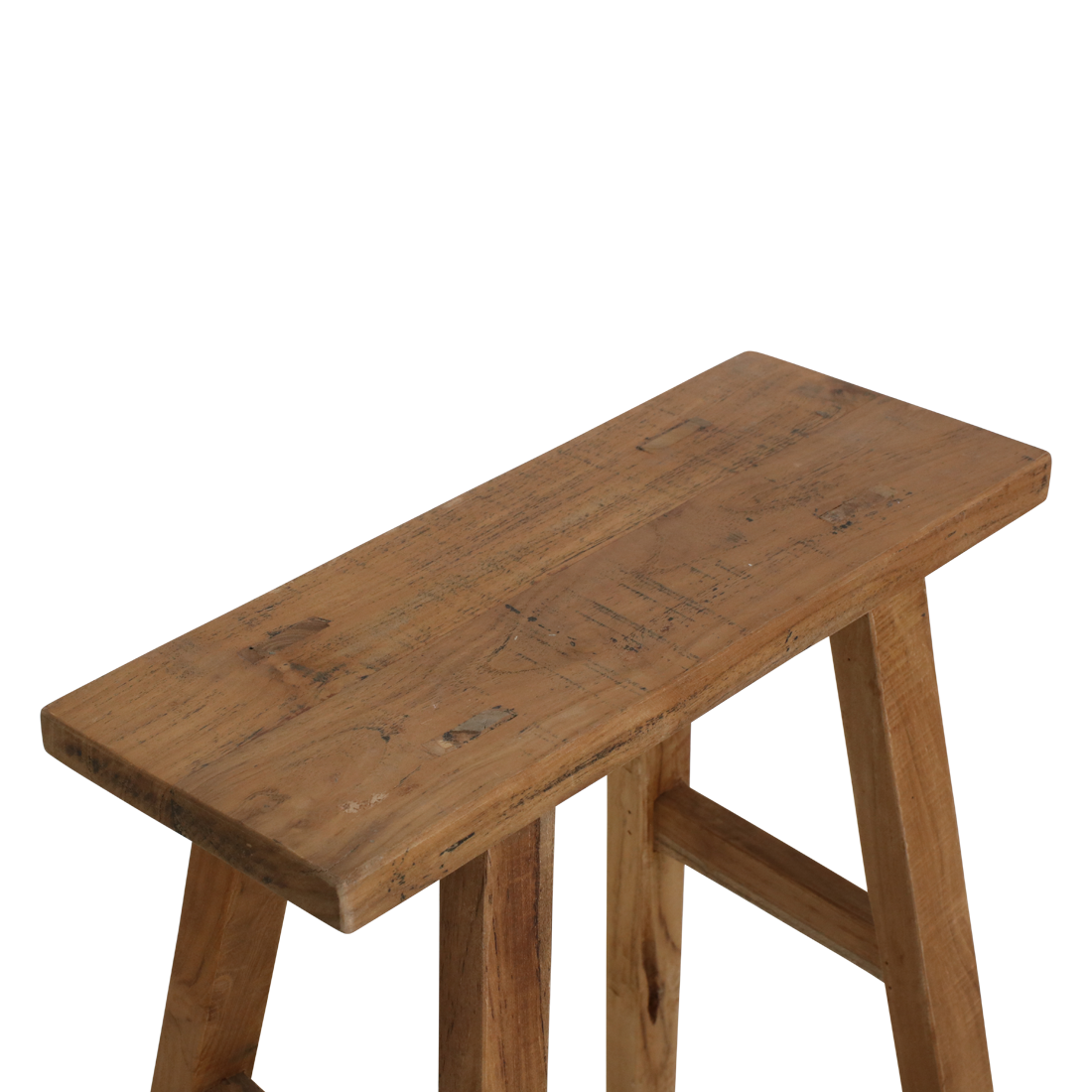 Raw Materials Amsterdam Java timmerman bijzettafel/bankje - gerecycled hout - 40x17x50 cm