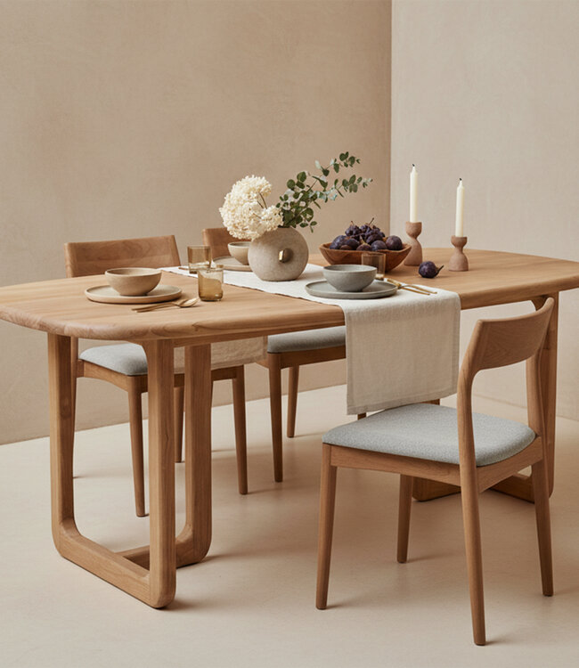 Raw Materials Amsterdam Invierno teakhouten eettafel - 200 cm